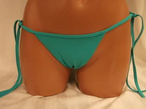 Sauvage Large Brazil Cut Turquoise String Bikini Bottoms Large #2309L - Picture 1 of 3
