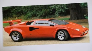 Tarjeta de felicitación hecha a mano con LAMBORGHINI COUNTACH #2, 4x8" en blanco - Imagen 1 de 1