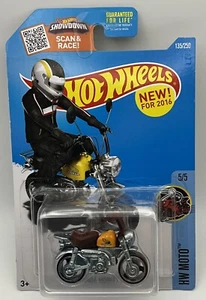 2016 Hot Wheels HW Moto 5/5 Honda Monkey Z50 #135 - Red Dusted Accents - Picture 1 of 6