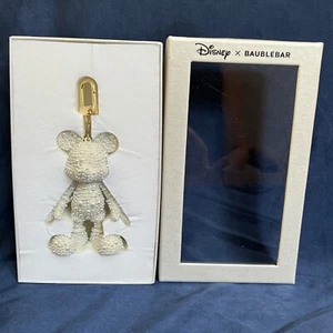 Brandneu in Originalverpackung Disney X Baublebar Mickey Mouse Tasche Rucksack Charm Schlüsselanhänger in Elfenbeinperlen - Bild 1 von 11