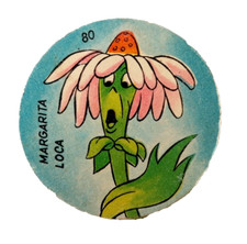 1964 Figurita Mickey Club Argentina Disc Card Pog Crazy Daisy Rare Disney #80