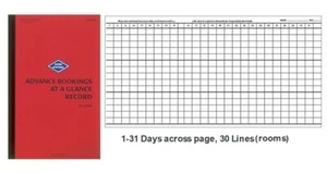 ZIONS ADV30 ADVANCE BOOKING AT A GLANCE BOOK 445mm x 285mm Hard Cover OKOC - Picture 1 of 2