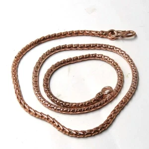 Solid Copper Chain ,Pure Copper Snake chain, snake chain necklace, Dainty snake, - Picture 1 of 3