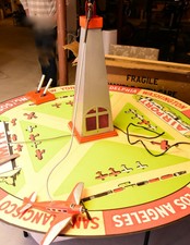 LIONEL 55 Airplane Prewar Layout Accessory Working Original Box Repro Airport JB