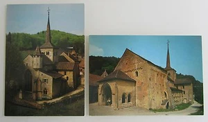 AK Lot 2x Romansiche Kirche Schweiz Le Chevet, Porche et Narthex color Postkarte - Picture 1 of 1