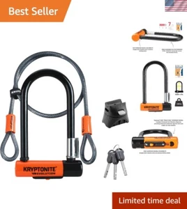 Heavy-Duty 7 Bike U-Lock with 4ft Security Cable - Anti-Theft Gold Standard - Picture 1 of 11