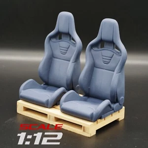 1:12 Recaro Sportster Style Racing Seats for 1/12 Scale Model Cars - Picture 1 of 8