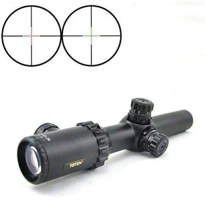 Toten 1-8x24 Zoom Rifle Scope Mil Dot Outdoor Military Shooting hunting - Image 1 of 4