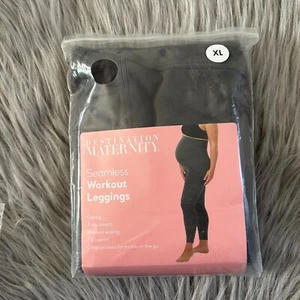 Leggings de entrenamiento sin costuras Destination Maternity para mujer talla XXL gris elástico - Imagen 1 de 6