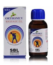 SBL Orthomuv Massage Oil- For Joint, Muscular Pain, Stiffness, Neck, Back- 60ml