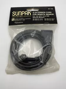 Sunpak Cavo Prolunga Sensore Telecomando 5' per Sensore Sunpak Auto 522 RS-005 NUOVO - Foto 1 di 2