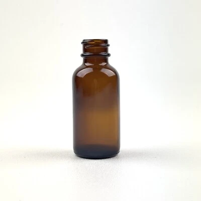 Botellas de vidrio ámbar de 1 oz 24 por caja - sin tapa Foto 1 de 4