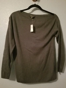 NWT The Limited Sweater Women Small Boat Neck Knit Long Sleeve Pullover Gray - Picture 1 of 5