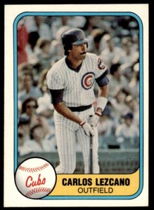 1981 Fleer Carlos Lezcano Rookie Chicago Cubs #307