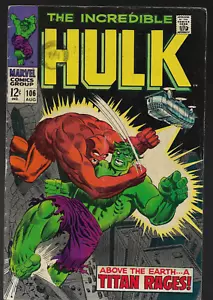 INCREDIBLE HULK (1968) #106 - Back Issue - Picture 1 of 2