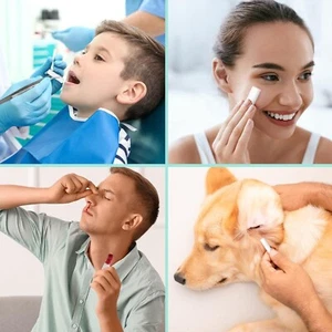 ROLLOS DE ALGODÓN LANA SANGRADO DIENTES/ENCÍAS LESIONES DEPORTIVAS NARIZ HEMORRAGIA TAPONES PAQUETE 50 - Imagen 1 de 13