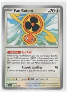 Pokemon Stellar Crown 118/142 Fan Rotom - Picture 1 of 1