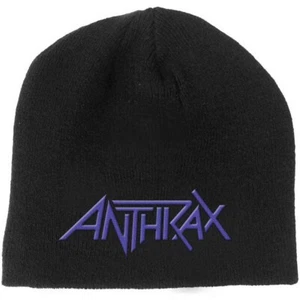 ANTHRAX PURPLE LOGO BEANIE HAT OFFICIALLY LICENSED PRODUCT - Imagen 1 de 3