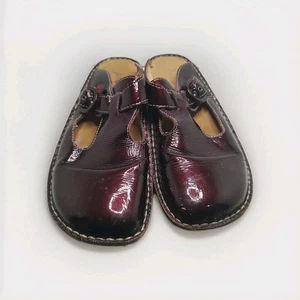 Algeria ALG-112 Burgundy Leather Clogs With Buckle Size 38 - Picture 1 of 7