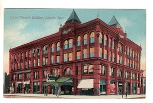 Oliver Theatre Building Lincoln Nebraska Vintage Postcard NE - Picture 1 of 2