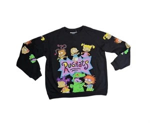 Rugrats Sweatshirt Damen Größe L schwarz lila blau Nickelodeon Cartoon 90er - Bild 1 von 8