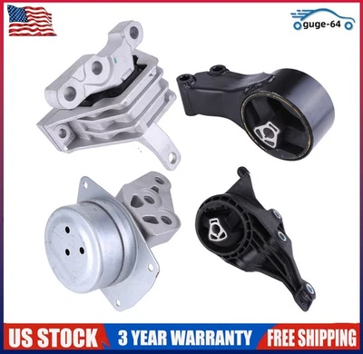 Motor 4 peças e montagem trans ajuste 2010-2016 Cadillac SRX FWD AUTOMÁTICO 3.0L 3.6L V6 - Imagem 1 de 4