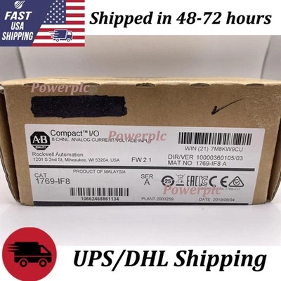 Allen-Bradley 1769-IF8 Ser A CompactLogix 8 Pt Analog Input Module US Free Tax - Image 1 of 4