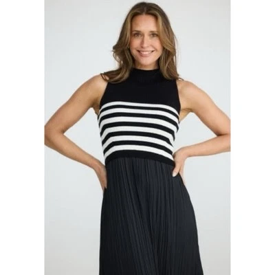 Maxi Vestido Para Mujer Lucky Brand Blanco Cuello en V Encaje Talla L Foto 1 de 4