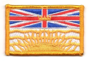 Toppe Toppa PATCH COLUMBIA BRITANNICA CANADA PROVINCE Bandiera termoadesivo - Bild 1 von 1