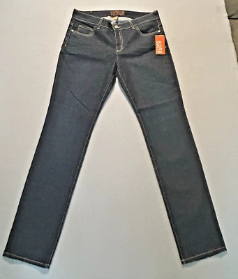 Pantalones de mezclilla para mujer Michael Kors talla 12 negros bolsillos con detalles dorados nuevos con etiquetas Foto 1 de 4