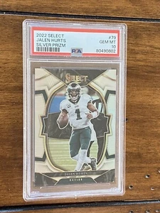 2022 Select Jalen Hurts Silver Psa 10 - Picture 1 of 2