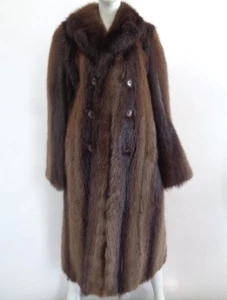 SHOWROOM NEW NATURAL BROWN BEAVER FUR COAT JACKET MEN MAN SZ 36-38 XSMALL-SMALL - Picture 1 of 1