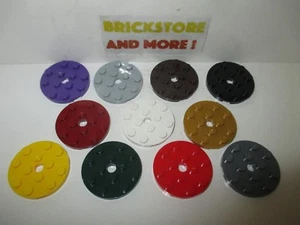 Lego - Plate Plaque Ronde Round 4x4 Hole Trou 60474 - Choose Color & Quantity - Picture 1 of 19