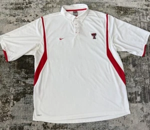 Texas Tech Nike Team Camiseta Adulto XL Blanco Rojo Fútbol Nikefit Manga Corta - Imagen 1 de 7