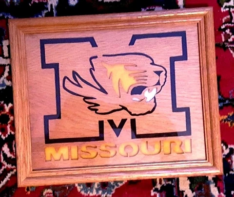 Awesome 11" Wooden Cut-Out Missouri Tigers College Sports Wall Plaque Cover