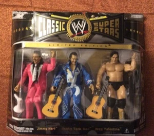 JAKKS PACIFIC WWE CLASSIC SUPERSTARS 3 PACK J. HART, HONKY TONK MAN, G.VALENTINE - Picture 1 of 8