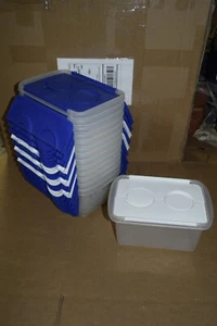 Konvolut 14! Handwerk Nähen Tragetasche Aufbewahrung Organizer mit Klappdeckeln 8" x 5" x 5" - Bild 1 von 7