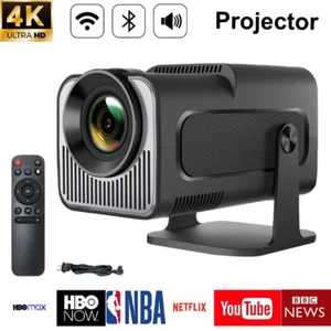 Mini Projector 10000 Lumen LED 4K 1080P WiFi Bluetooth UHD Portable Home Theater - Picture 1 of 14