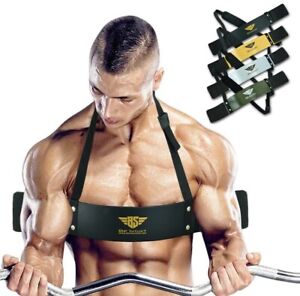 Arm Blaster Biceps Isolator Gym Bar Curl Support Triceps Muscle Builder Training