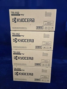4 Genuine Kyocera Model TK-1152 Black Toner Kit for Ecosys P2235dw/M263 - Picture 1 of 1