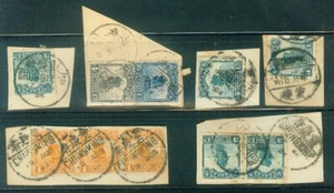 China Junk Cut Squares WIth Chongqing Postmarks/Cancels. - Foto 1 di 2
