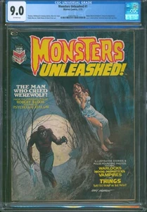 Monsters Unleashed #1 ⭐ CGC 9.0 ⭐ ¡1er Solomon Kane! Revista Marvel Horror 1973 - Imagen 1 de 2