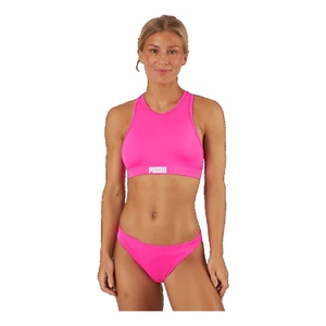 Puma Swim Women's Racerback Swim Top - Neon Pink - Small - BNWT - Picture 1 of 3