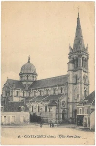 CHATEAUROUX 36 Eglise Notre Dame (Indre) CPA animée non circulée non daté - Imagen 1 de 2