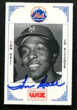 Tom Hall #156 signed autograph auto 1991 NY Mets Nobody Beats The WIZ Card ~
