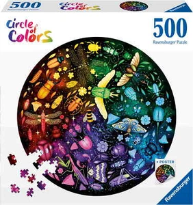 500 Teile Ravensburger Puzzle rund Circle of Colors Insekten 12000820 - Bild 1 von 5
