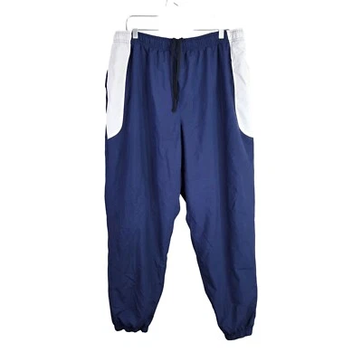 Joggers deportivos Roundtree & York para hombre azules y blancos con cordón de poliéster talla XL Foto 1 de 4