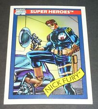 Marvel Universe Series 1  Nick Fury  1990 Card MINT Pack Fresh Card #5  C Photos