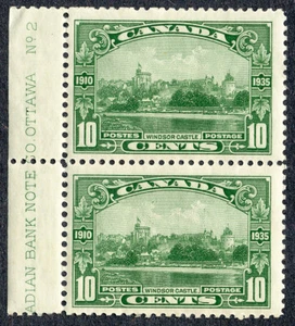 Silver Jubilee 1935 - Windsor Castle - 10c - Scott #215 - Block of 2 - MNH - Picture 1 of 2