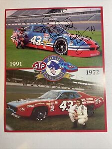 Richard Petty Autographed STP Racing 20th Anniversary Commemorative Photo 